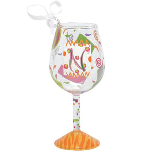 "N" Mini Wine Glass Ornament by Lolita®-Ornament-Designs by Lolita® (Enesco)-Top Notch Gift Shop