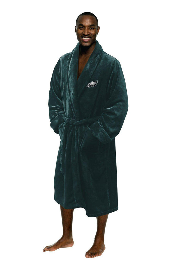 Philadelphia Eagles Men's Silk Touch Plush Bath Robe-Bathrobe-Northwest-Top Notch Gift Shop