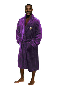Minnesota Vikings Men's Silk Touch Plush Bath Robe-Bathrobe-Northwest-Top Notch Gift Shop