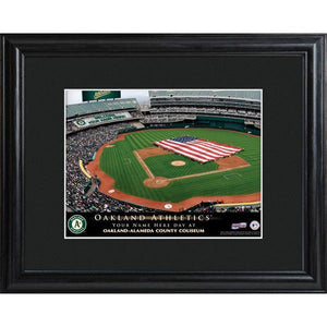 Oakland Athletics Personalized Ballpark Print with Matted Frame-Print-JDS Marketing-Top Notch Gift Shop