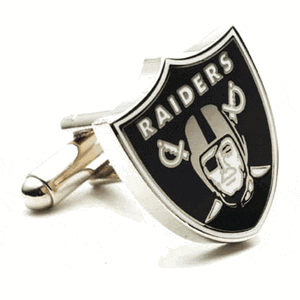 Oakland Raiders Enamel Cufflinks-Cufflinks, Inc.-Top Notch Gift Shop