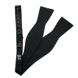 Black Formal Pinstrip Men's Bow Tie-Necktie-Cufflinks, Inc.-Top Notch Gift Shop