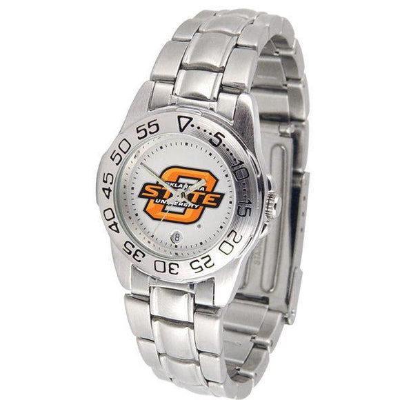 Oklahoma State Cowboys Ladies Steel Band Sports Watch-Watch-Suntime-Top Notch Gift Shop