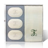 Personalized Carved Soap Luxury Gift Set - Single Initial-Bath and Body-Carved Solutions-Top Notch Gift Shop