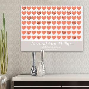 For the Love of Hearts Personalized Canvas Print (18"x24")-Canvas Signs-JDS Marketing-Top Notch Gift Shop