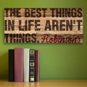 Best Thing In Life Personalized Canvas Print (8"x18")-Canvas Signs-JDS Marketing-Top Notch Gift Shop
