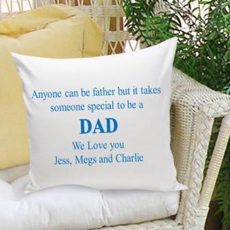 Anyone Can Be A Father Personalized Throw Pillow-Pillow-JDS Marketing-Top Notch Gift Shop