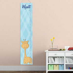 Baby Boy Giraffe Personalized Height Chart-Height Chart-JDS Marketing-Top Notch Gift Shop