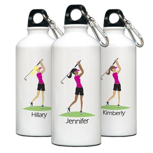 Go Girl Personalized Golf Water Bottle-Water Bottle-JDS Marketing-Top Notch Gift Shop