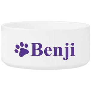 Happy Paws Personalized Colorful Classic Small Dog Bowl-Dog Bowl-JDS Marketing-Top Notch Gift Shop