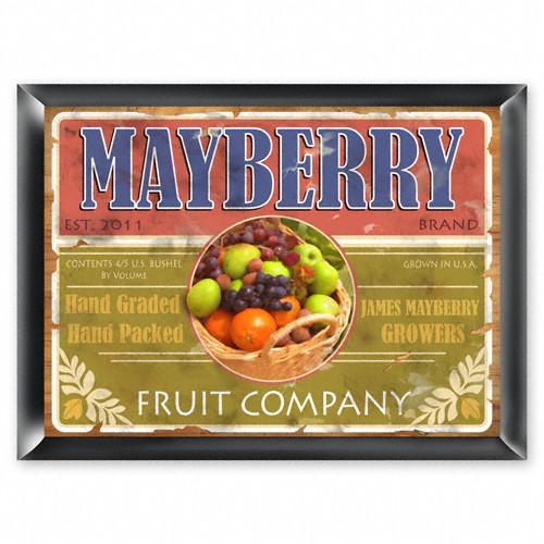 Fruit Company Personalized Traditional Tavern Sign-Tavern Sign-JDS Marketing-Top Notch Gift Shop