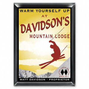 Ski Lodge Personalized Traditional Tavern Sign-Tavern Sign-JDS Marketing-Top Notch Gift Shop
