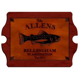 Trout Cabin Series Vintage Personalized Sign-Wall Art-JDS Marketing-Top Notch Gift Shop