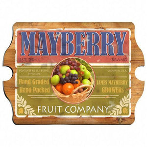 Fruit Company Personalized Vintage Style Tavern Sign-Tavern Sign-JDS Marketing-Top Notch Gift Shop