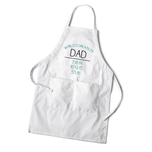 World's Greatest Dad Personalized Apron-Apron-JDS Marketing-Top Notch Gift Shop