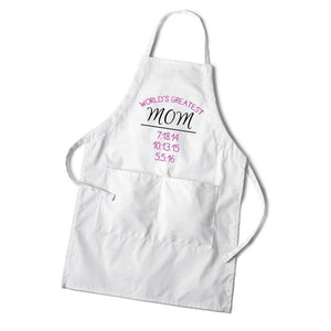 World's Greatest Mom Personalized Apron-Apron-JDS Marketing-Top Notch Gift Shop