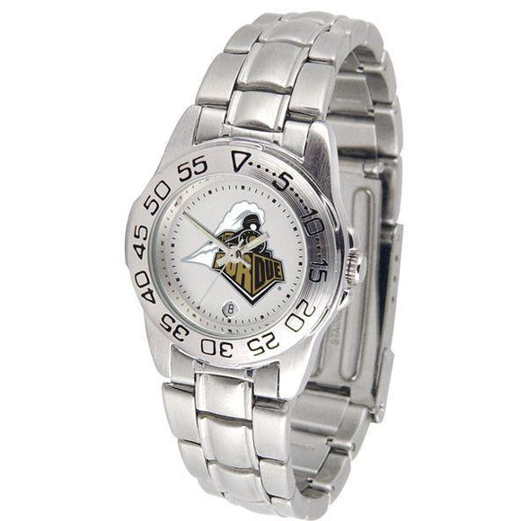 Purdue Boilermakers Ladies Steel Band Sports Watch-Watch-Suntime-Top Notch Gift Shop