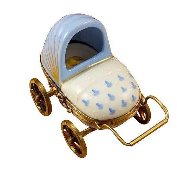 Blue Baby Carriage Limoges Box by Rochard™-Limoges Box-Rochard-Top Notch Gift Shop