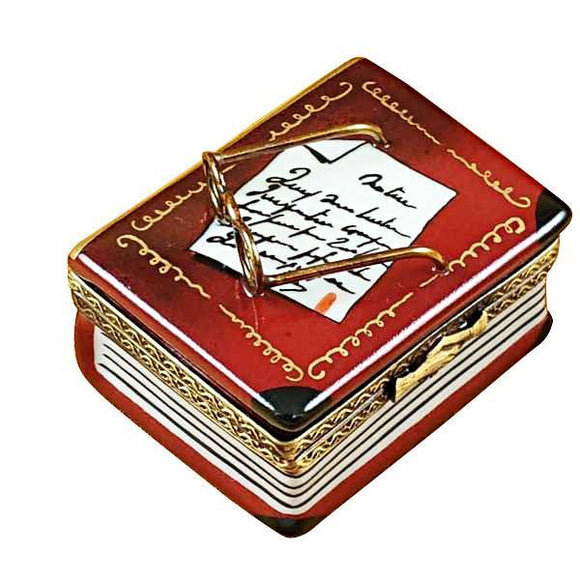 Book with Glasses Limoges Box by Rochard™-Limoges Box-Rochard-Top Notch Gift Shop