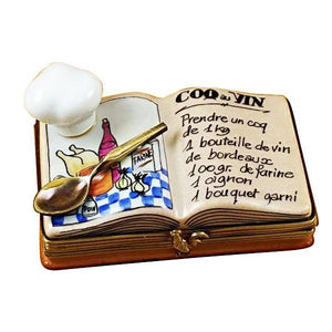 Cookbook with Chef Hat Limoges Box by Rochard™-Limoges Box-Rochard-Top Notch Gift Shop