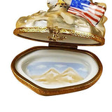 Eagle with American Flag Limoges Box by Rochard™-Limoges Box-Rochard-Top Notch Gift Shop