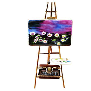 Easel Monet - Water Lilies Limoges Box by Rochard™-Limoges Box-Rochard-Top Notch Gift Shop
