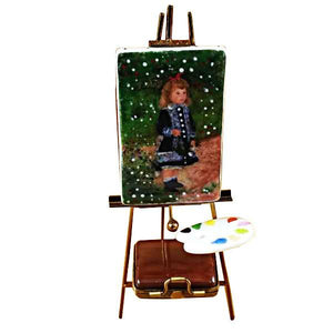 Easel with Paints Renoir Limoges Box by Rochard™-Limoges Box-Rochard-Top Notch Gift Shop