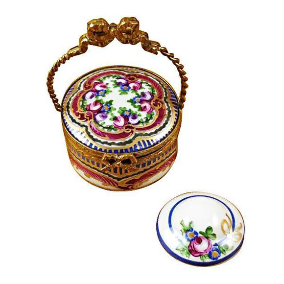 Hat Box - Sevres Limoges Box by Rochard™-Limoges Box-Rochard-Top Notch Gift Shop