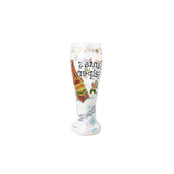 Santa's Helper Pilsner Glass by Lolita®-Pilsner Glass-Designs by Lolita® (Enesco)-Top Notch Gift Shop