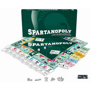 Spartan-opoly - Michigan State University Monopoly Game-Game-Late For The Sky-Top Notch Gift Shop