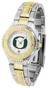 Oregon Ducks Ladies Competitor Two-Tone Band Watch-Watch-Suntime-Top Notch Gift Shop