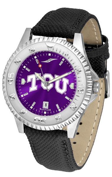 Texas Christian Horned Frogs Competitor AnoChrome Watch-Watch-Suntime-Top Notch Gift Shop