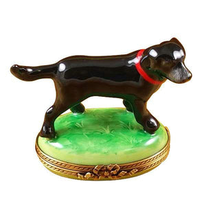 Standing Black Labrador Limoges Box by Rochard™-Limoges Box-Rochard-Top Notch Gift Shop