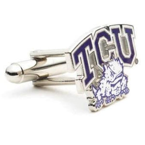 TCU Horned Frogs Enamel Cufflinks-Cufflinks-Cufflinks, Inc.-Top Notch Gift Shop