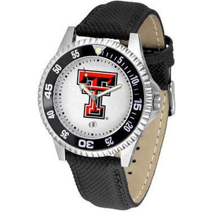 Texas Tech Red Raiders Competitor - Poly/Leather Band Watch-Watch-Suntime-Top Notch Gift Shop