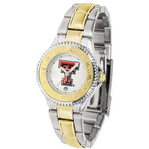 Texas Tech Red Raiders Ladies Competitor Two-Tone Band Watch-Watch-Suntime-Top Notch Gift Shop