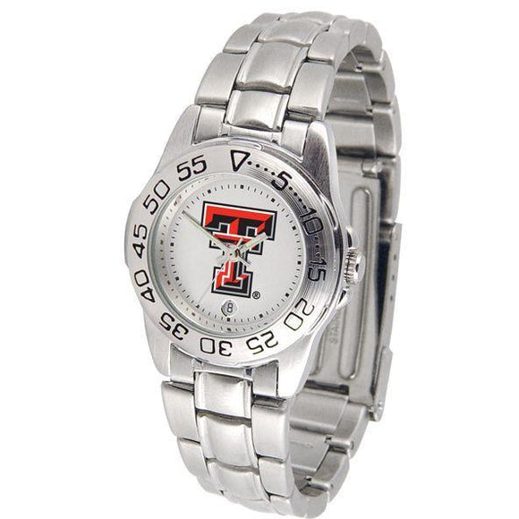 Texas Tech Red Raiders Ladies Steel Band Sports Watch-Watch-Suntime-Top Notch Gift Shop