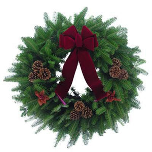 The Met Christmas Wreath - 24"-Wreath-Rockdale Wreaths-Top Notch Gift Shop