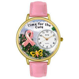 Time for the Cure Watch in Gold (Large)-Watch-Whimsical Gifts-Top Notch Gift Shop