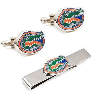 University of Florida Cufflinks and Tie Bar Gift Set-Cufflinks-Cufflinks, Inc.-Top Notch Gift Shop
