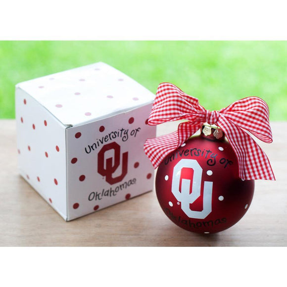University of Oklahoma Christmas Ornament-Ornament-Coton Colors-Top Notch Gift Shop