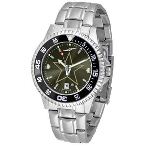 Vanderbilt Commodores Mens Competitor AnoChrome Steel Band Watch w/ Colored Bezel-Watch-Suntime-Top Notch Gift Shop