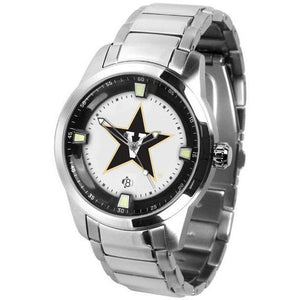 Vanderbilt Commodores Men's Titan Stainless Steel Band Watch-Watch-Suntime-Top Notch Gift Shop