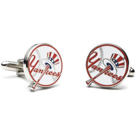 Vintage Logo Yankees Baseball Enamel Cufflinks-Cufflinks-Cufflinks, Inc.-Top Notch Gift Shop
