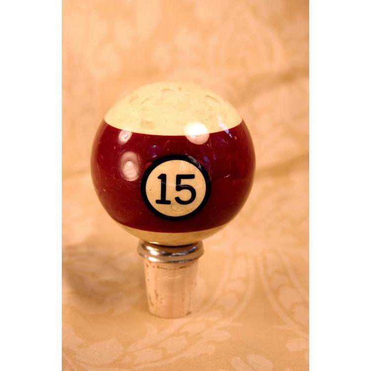 Vintage Pool Ball Wine Bottle Stopper-Bottle Stopper-KnobStoppers-Top Notch Gift Shop