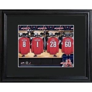 Washington Capitals Personalized Locker Room Print with Matted Frame-Print-JDS Marketing-Top Notch Gift Shop