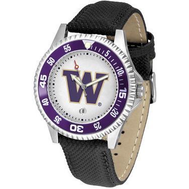 Washington Huskies Competitor - Poly/Leather Band Watch-Watch-Suntime-Top Notch Gift Shop