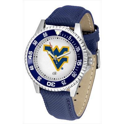 West Virginia Mountaineers Competitor - Poly/Leather Band Watch-Watch-Suntime-Top Notch Gift Shop