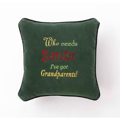 Who Needs Santa Christmas Pillow-Pillow-Peking Handicraft-Top Notch Gift Shop