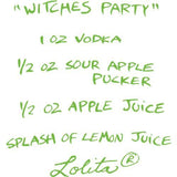 Witches Party Party Shot Glass by Lolita®-Shot Glass-Designs by Lolita® (Enesco)-Top Notch Gift Shop